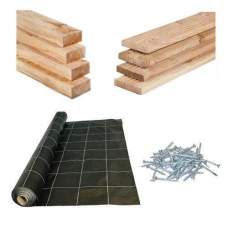 Vlonder totaalpakket lariks 28 mm lariks regels Vlonder totaalpakket lariks 28 mm lariks regels