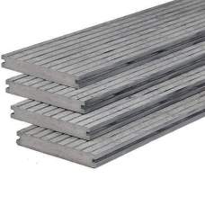 Composiet vlonderdeel massief 2 x 14 x 400 cm oud grijs