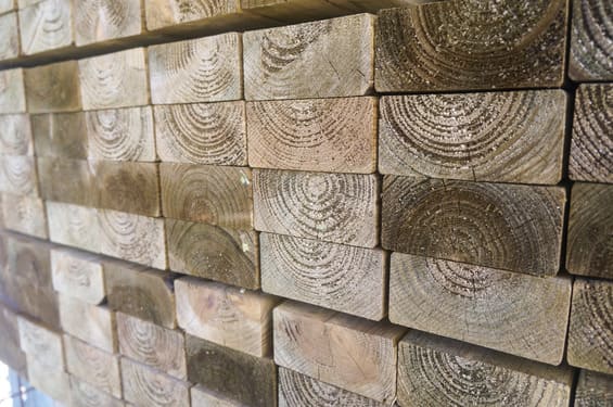 Close-up houten balken